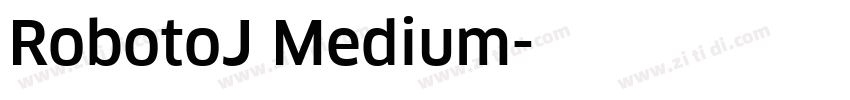 RobotoJ Medium字体转换